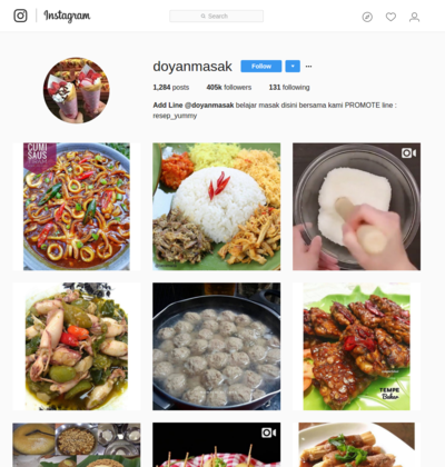 https://www.instagram.com/doyanmasak/