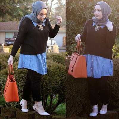 Inspirasi Terkini 25 Tips Fashion Hijab Wanita Kurus Tinggi