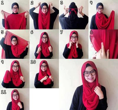 Tutorial Hijab Simple Tapi Modis