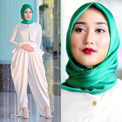 Tutorial Hijab Pesta Segi Empat