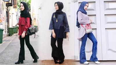 Hijabers Jangan Ragu Padukan Celana  Cutbray  dengan Gaya 