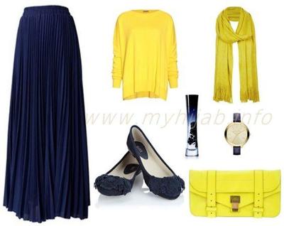 Baju Muslim Warna Kuning