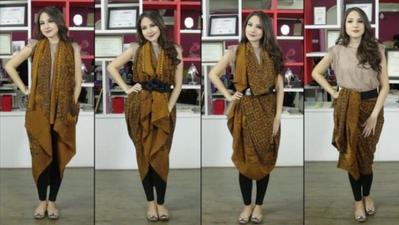 Ini Dia Tutorial Menggunakan Rok  Lilit  Batik yang Praktis  