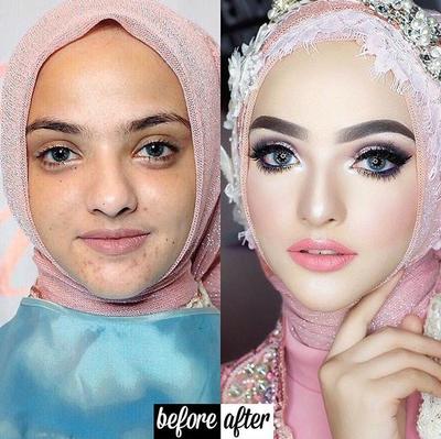 makeup barbie hijab