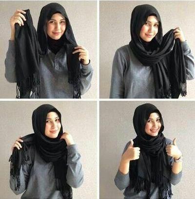 Sourcethemuslimgirl Com New Hijab Tutorials To Try Pashmina With Ring Tutorial Pashmina Tanpa Jarum