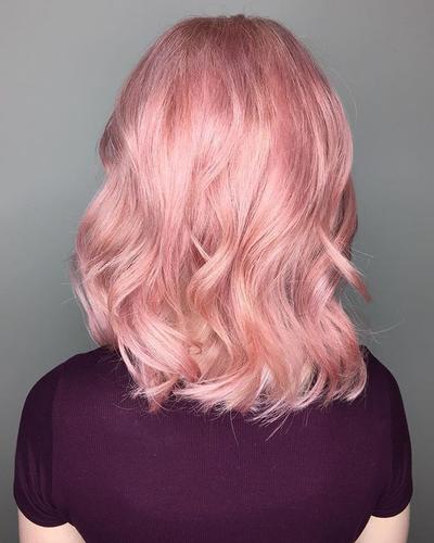 Hair Goals Alert Inspirasi Tren Warna  Rambut  Rose Gold 