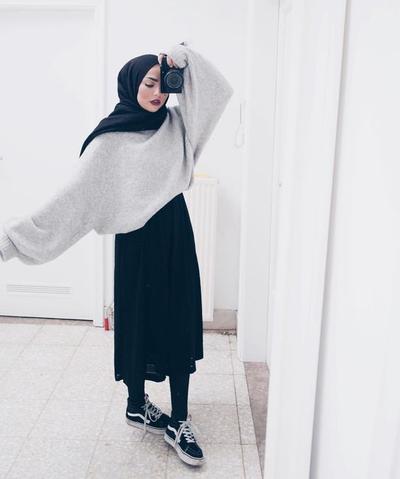 Ingin Memadukan Legging dengan Rok  Hijab  Kenapa Enggak 