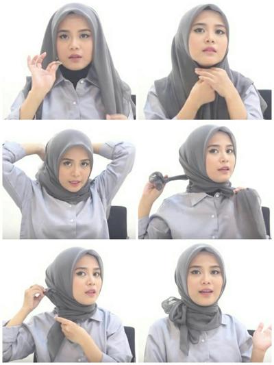 Tutorial Hijab Ala Restu Anggraini Yang Simple Dan Classy