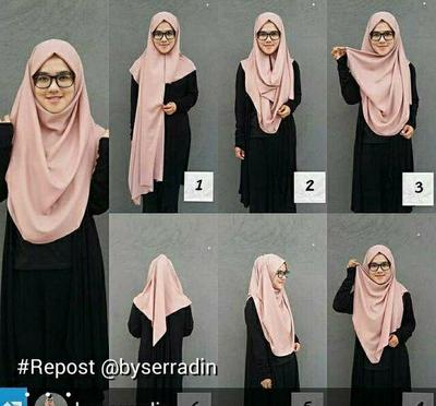 Tutorial Jilbab Pashmina Yang Syari