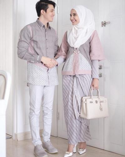 Kompak Banget Ini Inspirasi Baju  Kondangan  Hijab Couple 