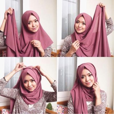 Enggak Biasa Ini  Tutorial Hijab Pasmina Simple Dan Elegan Untuk Wisuda