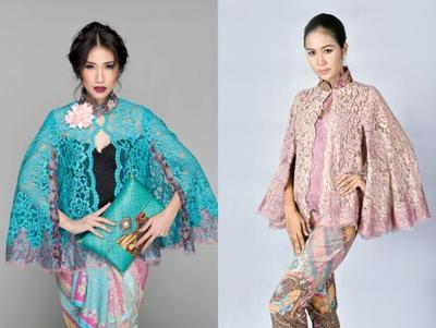 Atasan Brokat Model Cape