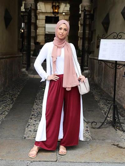 Ootd Casual Marun No Hijab