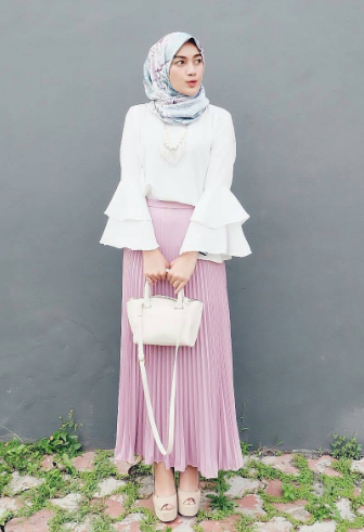 Model Baju Gamis Lengan Terompet