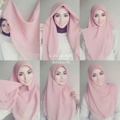 Tutorial Hijab Pashmina Menutup Dada