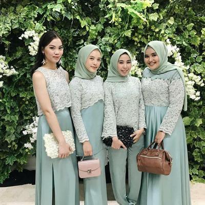 model dress kebaya brokat muslim - model kebaya terbaru 2019