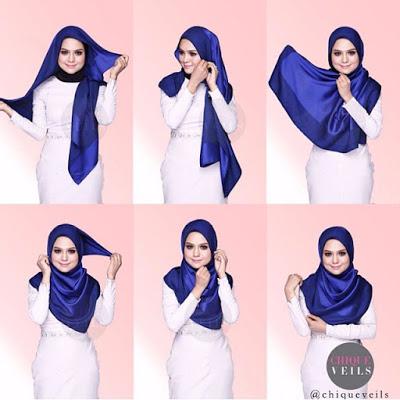 Tutorial Hijab Segi Panjang Untuk Wajah Bulat