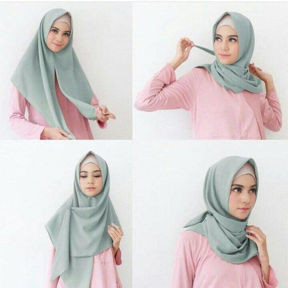35+ Trend Terbaru Cara Memakai Kerudung Segi Empat Panjang