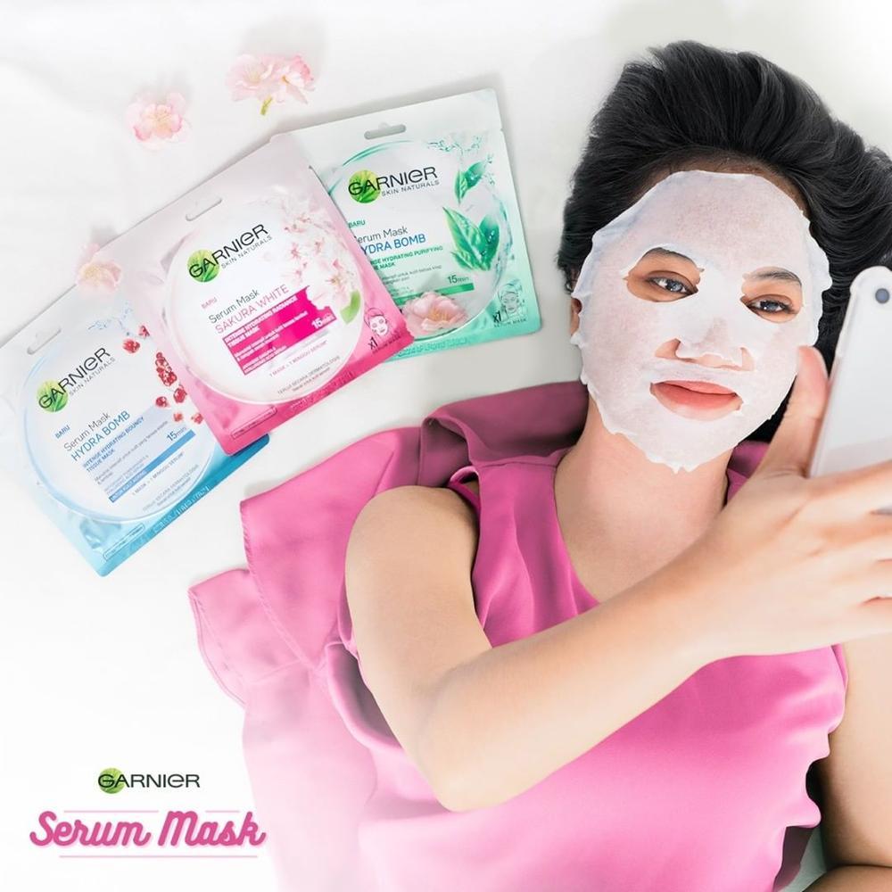 Review 3 Varian Sheet Mask Garnier Untuk Mencerahkan Dan