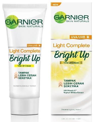 5. Garnier Light Complete Bright Up Tone Up Cream