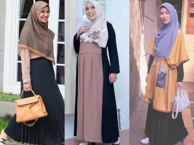 30 Trend Terbaru Model  Baju  Gamis Artis  Indonesia 